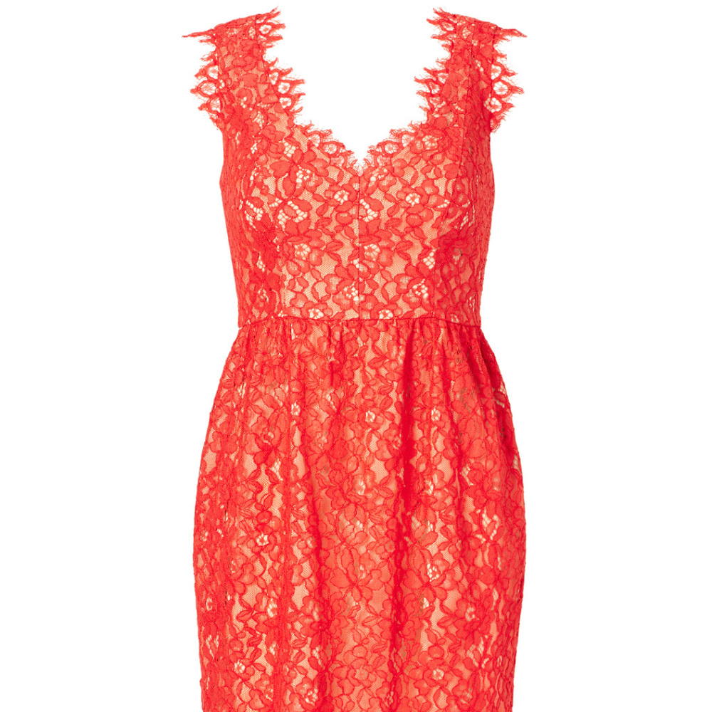 Shoshanna Red Lace dress